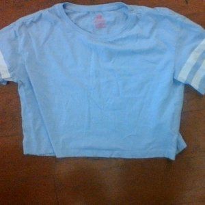 Blue H&M cropped top